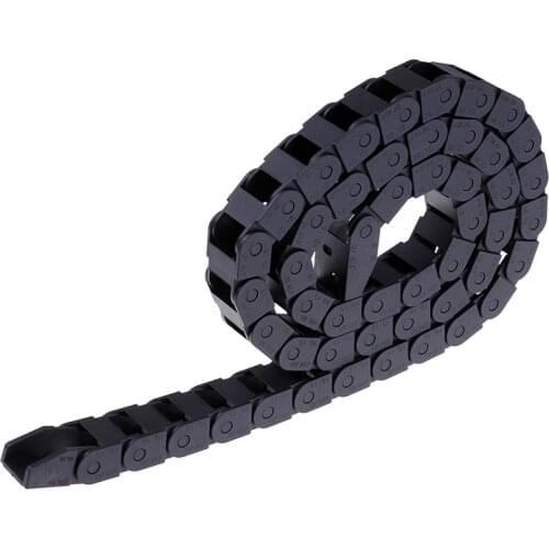 1M Bridge Cable Chain Wire Carrier Transmission Plastic Drag Towline For Laser Cutting Engraving Machine tool 10x15mm 10x20mm