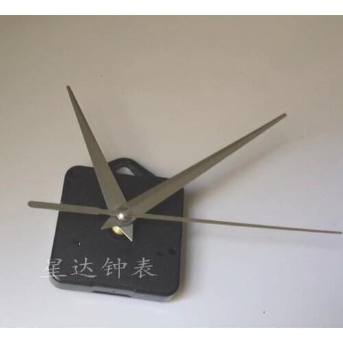 10 sets Hot Quartz Clock Movement Mechanism Parts Replacing DIY Essential Tools with black Hands Quiet Silent
