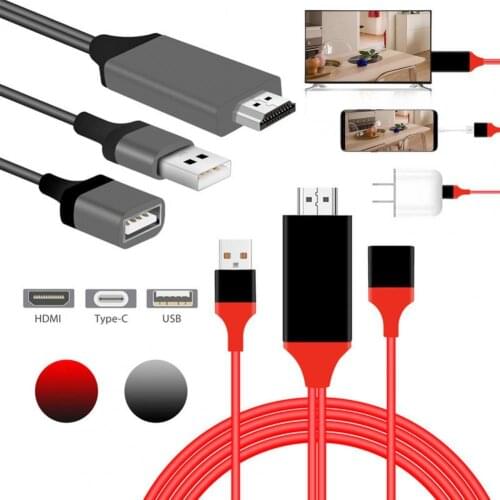 1080P HDMI-compatible Mirroring Cable Phone to HDTV Converter Adapter for IOS/for Android
