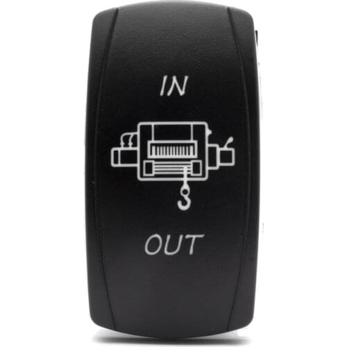 12-24V Car IN OUT 12V 20A Toggle Rocker Switch Blue LED Light 5Pin ON OFF