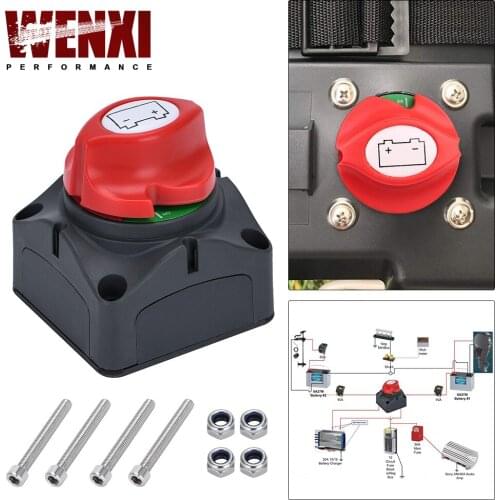 12V-60V 100A-300A For Car Auto RV Marine Boat Battery Selector Isolator Disconnect Rotary Switch Cut
