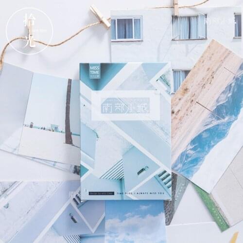 30 Sheets/Set Novelty Southern Small Town Postcard/Greeting Card/Wish Card/Christmas Gift