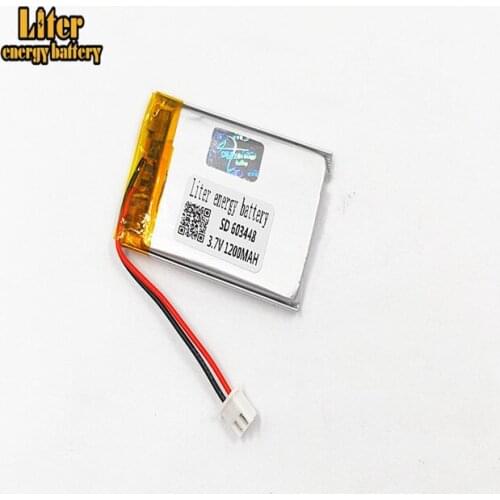 XHR-2P 2.54 1200mAh 603448 Wireless Cordless phone reading machine 3.7V lithium polymer battery 603450