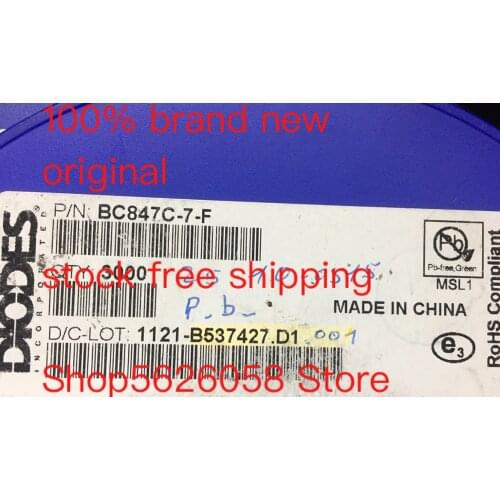 BC847C-7-F SOT23 100% new original freeshipping 50PCS/LOT STOCK