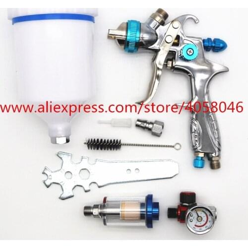 Free freight HVLP SPRAY GUN 1.4mm nozzle Paint spray gun professional Airbrush spray gun for painting carsPneumatic spray gun