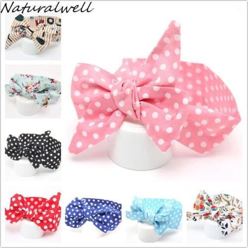 Naturalwell Baby head wrap Paisley Headwrap Child head bow toddler double wrapped top knot turban headband Photo Prop HB550