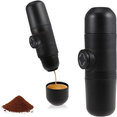 Home Office Travel Carrying Coffee Maker Grinder Mini Manual Portable Coffee Machine Espresso Pressure Manual Coffee Cup