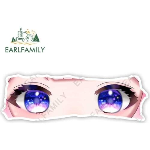 EARLFAMILY 13cm x 4.2cm for Anime Chromatic Eyes Vinyl Car Stickers Graffiti Windshield Campervan Funny Auto Car Accessoires