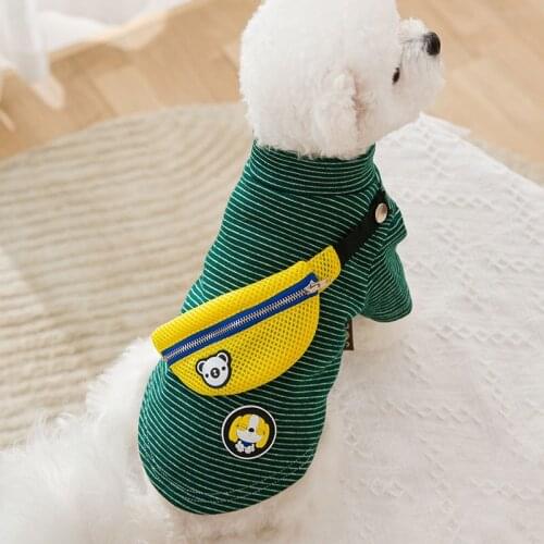 Dog T-shirt Backpack Cat Puppy Apparel Small Dog Clothes Tee Shirt Garment Yorkshire Pomeranian Poodle Bichon Schnauzer Clothing
