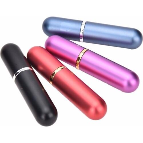 Pocket Bottles Refillable Portable Mini Perfume Bottlle Traveler Aluminum Spray Atomizer Empty Parfum Bottles For Girls 5ml