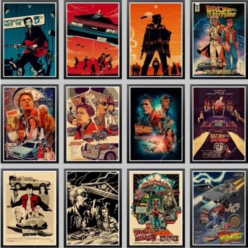 Classic Movie Back To The Future Vintage Posters For Home/Bar/Living Decor kraft Paper high quality poster wall sticker