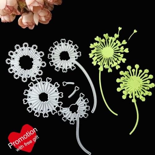 Dandelion flower Metal Cutting Dies for DIY Scrapbooking Album Paper Cards Decorative Crafts Embossing Die Cuts