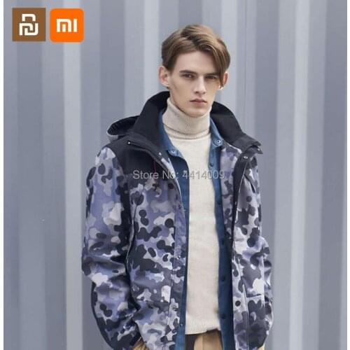 3-color youpin youpin mens hard shell padded hooded jacket padded winter padded windproof padded jacket