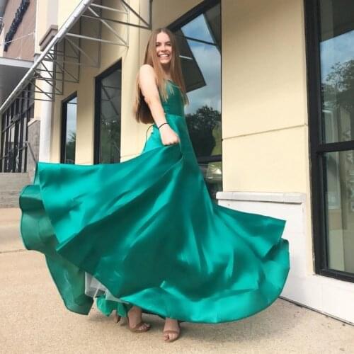 UZN New Arrival Sweetheart A-Line Hunter Green Prom Dresses Sexy Purple Floor Length Evening Dresses 2021