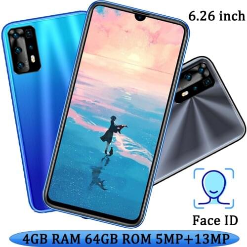 Front/Back Camera 9X Pro Global Smartphones 6.26" Screen 4G RAM+64G ROM Face ID Mobile Phone Unlocked Android 7.0 13MP Celulares