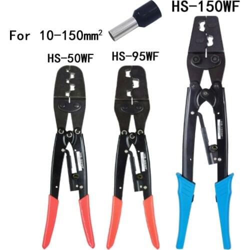 Large Crimping Pliers Cable 10-150mm² VE Tubular Pre-Insulated Terminal Processing Japanese Clamp Electrician Hand Crimper Tools