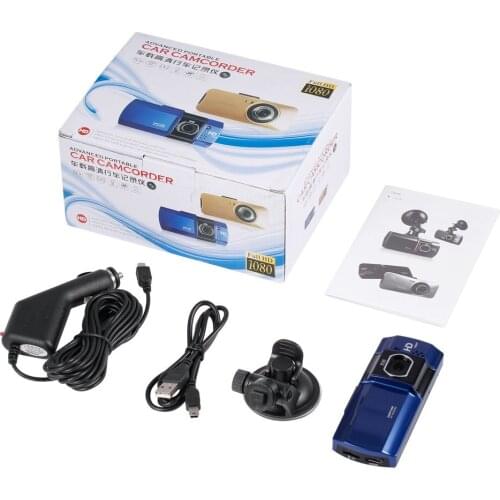 Portable HD 1080p 2.7" 16:9 LCD Car Camcorder 140 Wide Angle Dashboard Camera Recorder Dash Cam with G-Sensor Voice Recording