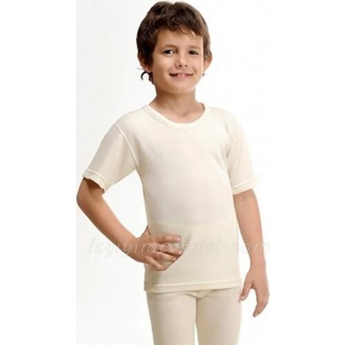 Girls - Boys Wool Underwear Undershirt. 3 to 9 years old. A quality. Jewelry organza gift bags wedding for age size.Made in Turkey