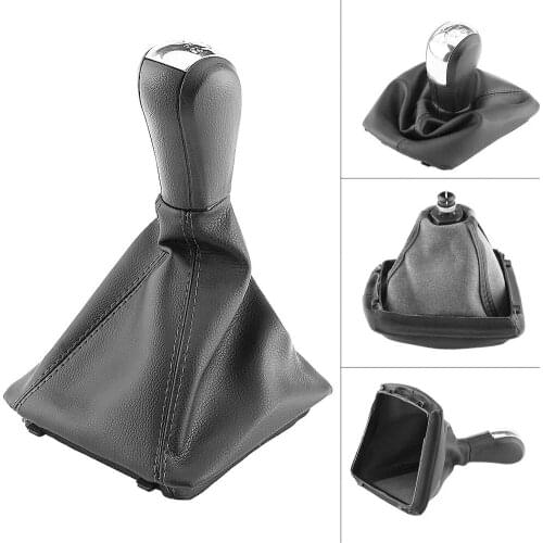 Replacement Gear Stick For Skoda Octavia 2004 to 2012 Dustproof Leather Gearbox Shift Knob Cover 5 Speed Gearbox Handle Cover