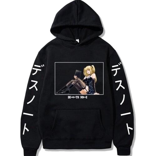 Death Note Hoodies Pullover Casual Printing Hooded Streetswear Sweatshirt Men Women Unisex