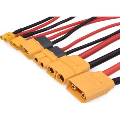 XT30 XT60 XT90 MR30 EC5 Male Female Connector Cable with 10CM Wire Connector Silicone Wiring Silicon Cable RC Battery Parts