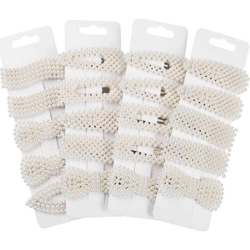 5PCS/Set Korean Fashion Pearl Hair Clips For Women Headwear Elegant Hairpins Alloy BB Hairgrip Barrettes Girls Hair Accessories