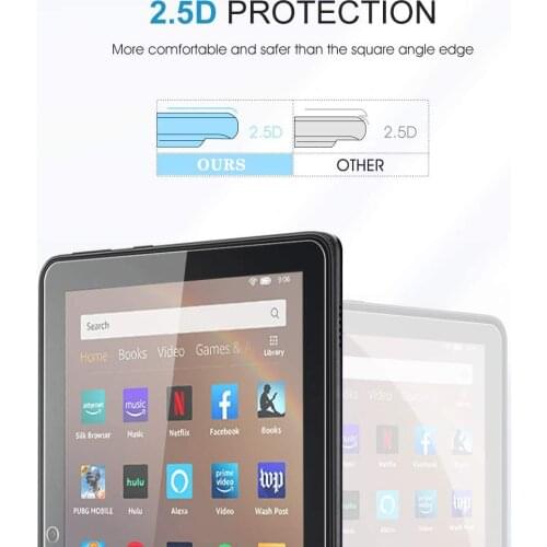 Tablet Tempered Glass Screen Protector Cover for Amazon fire HD 8 10th Gen 2020 Tablet HD Eye Protection Tempered Film