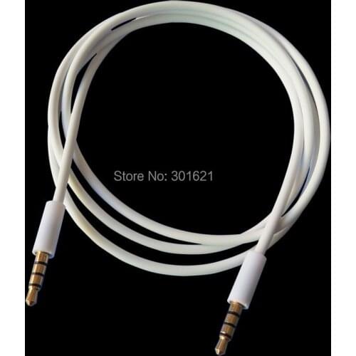 1meter TPE cable 3.5mm Mini Stereo Cable Gold-plated 4-poles
