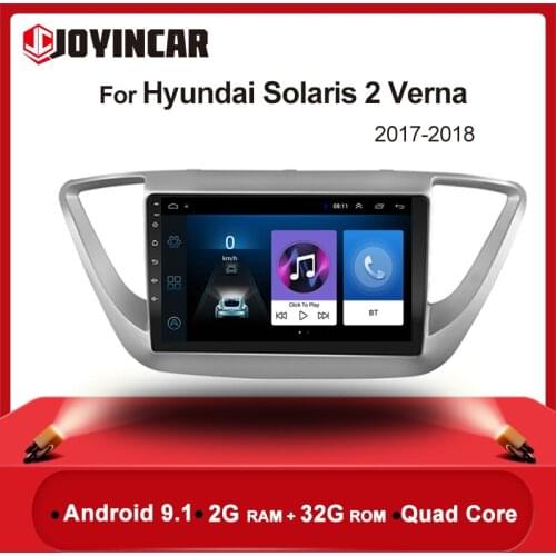 2Din Android 9.1 Car MP5 Player For Hyundai Solaris 2 Verna 2017 2018 9 " Car Radio GPS Navigation WIFI IPS Multimedia Player