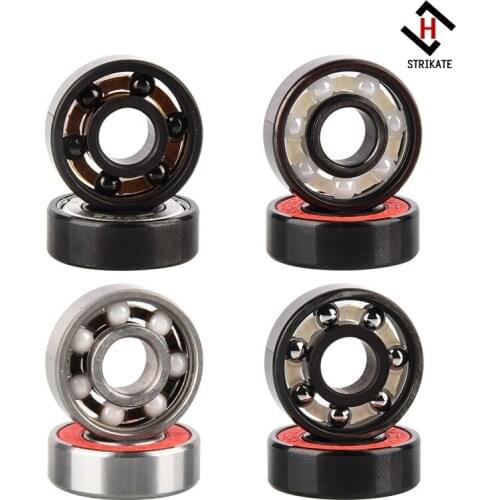 8pc per box Pro skateboard White Ceramic bearing Longboard bearing Surfboard downhill Skatebaord bearing