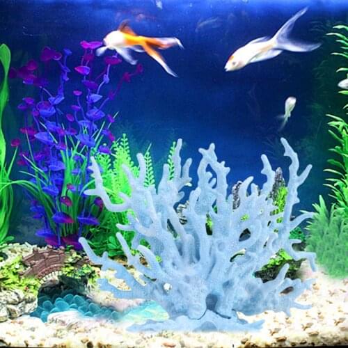 Artificial Coral Plant Aquarium Coral Ornaments Polyresin Coral Decor DIY Fish Tank Decoration Resin Coral Fish House
