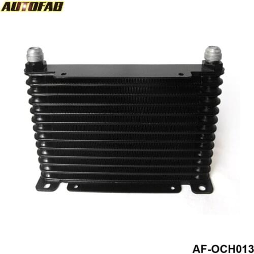 AUTOFAB - NEW DESIGN AN10 13 ROW 32MM ALLOY RACE DRAG DRIFT BLACK OIL COOLER AF-OCH013
