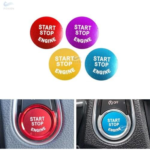 Car Aluminum Alloy Engine Start Stop Button Ring Cover Trim For BMW 1 3 5 Series F Chassis F01 F07 F10 F18 F15 F16 F36 F82 F83