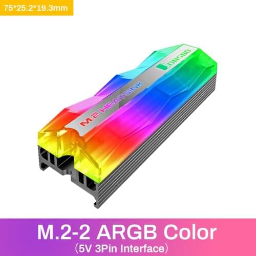 Jonsbo SSD Heatsink Cooler NVME NGFF M.2 2280 Solid State Hard Disk Radiator Heat Sink Passive Heat Dissipation Aluminum Cooling