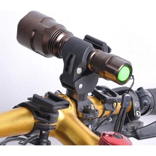 Flashlight Mount Holder Bike Torch Holder Omnipotent Plastic Latest Bike Bicycle LED Flashlight Torch Free Shipping LT0022