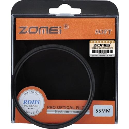 Zomei 55mm SF Circular Filter Soft Focus Effect Diffuser Filter Hazy Filter for all DSLR SLR cameras 55 mm Free Shipping