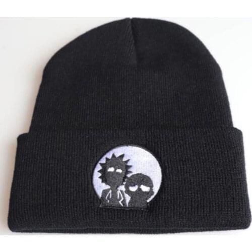 Cartoon Anime Winter Warm Hat Embroidery Sports Women Skullies Beanie Bonnet Hip-hop Knitted Hat Snowboard Female Cap Ski Hat