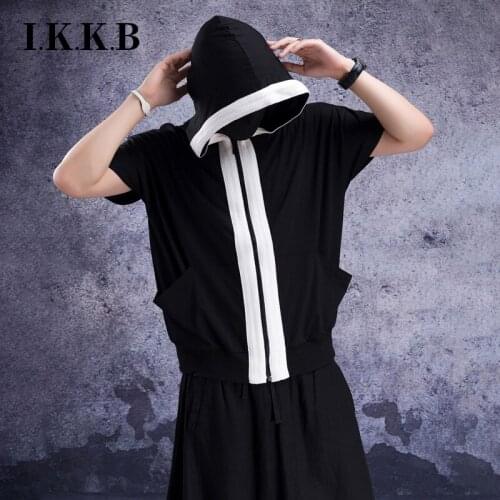 Bat youth mens summer cape coat mens bat loose Hoodie 5-sleeve hip hop style