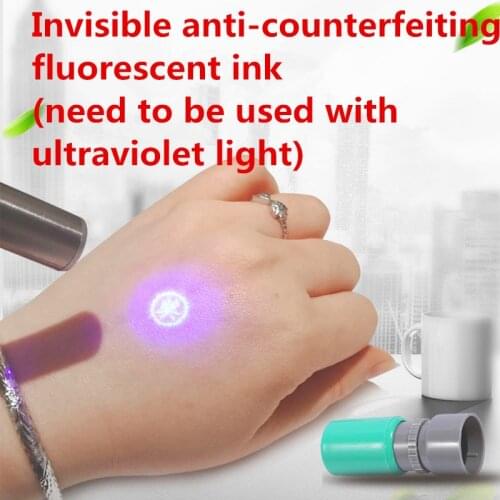 Invisible anti-counterfeiting fluorescent seal fixed engraved secret mark anti-theft photosensitive seal ticket custom LOGO