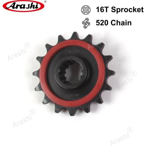Arashi 16T / 520 Rubber Cushioned Motorcycle Front Sprocket For HONDA CT700 / D / N / ND / DCT 2014 2015 2016 CT700D CT700DCT