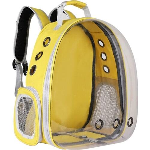 Portable Pet Backpack Transparent Space Capsule Travel Backpack Breathable Pet Carriers Small Dog Cat Transport Bag Cat Supplies
