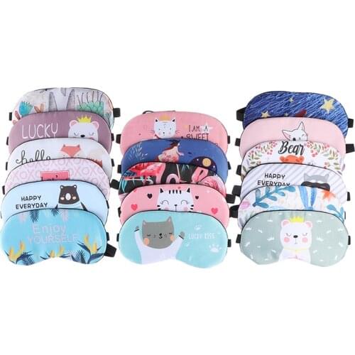 Creative Lovely Cotton Sleeping Mask Eyepatch Eye Cover For Eye Travel Relax Sleeping Aid Eye Patch Shading Eye Mask