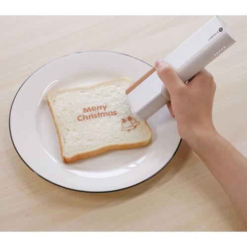 PrintPen Coffee Print PrintPen Portable Inkjet Printer Handheld Edible Food Printer in Bread Cake Coffee Mold Latte Baking Mold