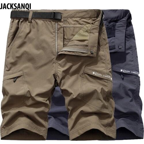 JACKSANQI Mens Summer Quick Dry Hiking Shorts Man Outdoor Sports Breathable Trekking Camping Fishing Running Male Trouser RA381