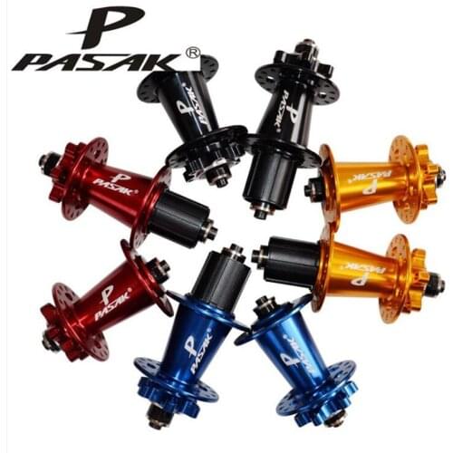 PASAK MTB Mountain Bike Bicycle 4 Palin Bearing Disc Brake Hub Front Rear Axle Hubs 32 Hole Quick Release