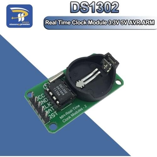 Smart Electronics DS1302 Real Time Clock Module 3.3V 5V For Arduino CR2032 AVR ARM UNO MEGA Development Board Diy Starter Kit