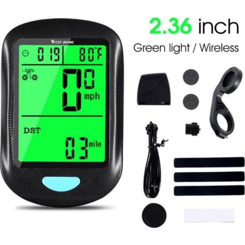 Waterproof Bicycle Computer Mountain Bike Road Bike Wireless Code Meter Multi-function Interface Tachometer Riding Equipment