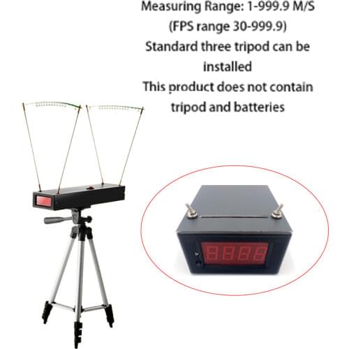 30-9999 Fps High Sensitivity Velocimetry Acceleration Velocity Speed measuring instruments Slingshot Speed Meter For Shooting