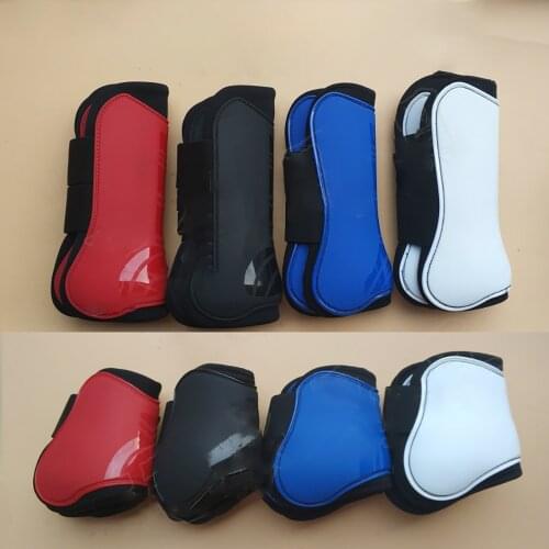2 Pair Horse Leg Protection Pad Equine Rear Leg Guard Harness Leggings Lightweight Robust Equestrian Equipment Horse Protective