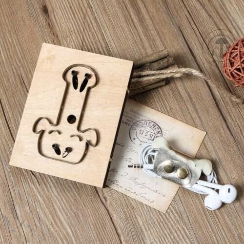 ZONESUN pig Customized leather cutting die Leather DIY Craft wire earphone collector Wooden Template Punc Cut steel rule die